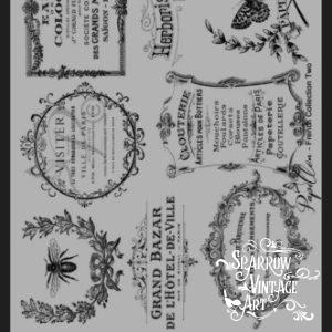 French Collection - Rub on Image Transfer